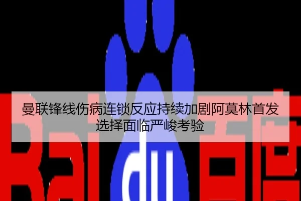 曼联锋线伤病连锁反应持续加剧阿莫林首发选择面临严峻考验